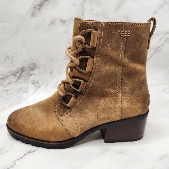 Sorel Brown Ankle Boots - Picture 1 of 8